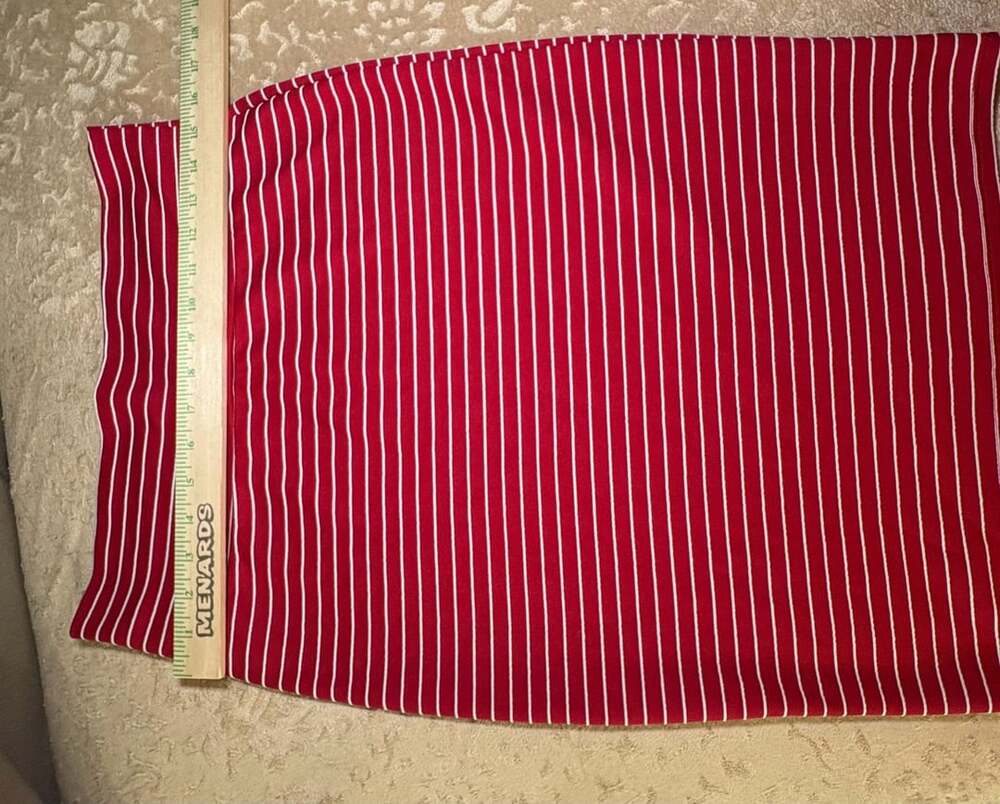 LuLaRoe Stripe Skirt Size M Red White